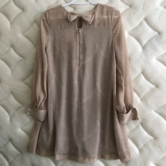 H&M Beige Dress, Sz 6 - Picture 2 of 4
